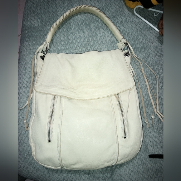 Christopher Kon Alanna Cream Colored Hobo Leather Bag - Picture 16 of 16